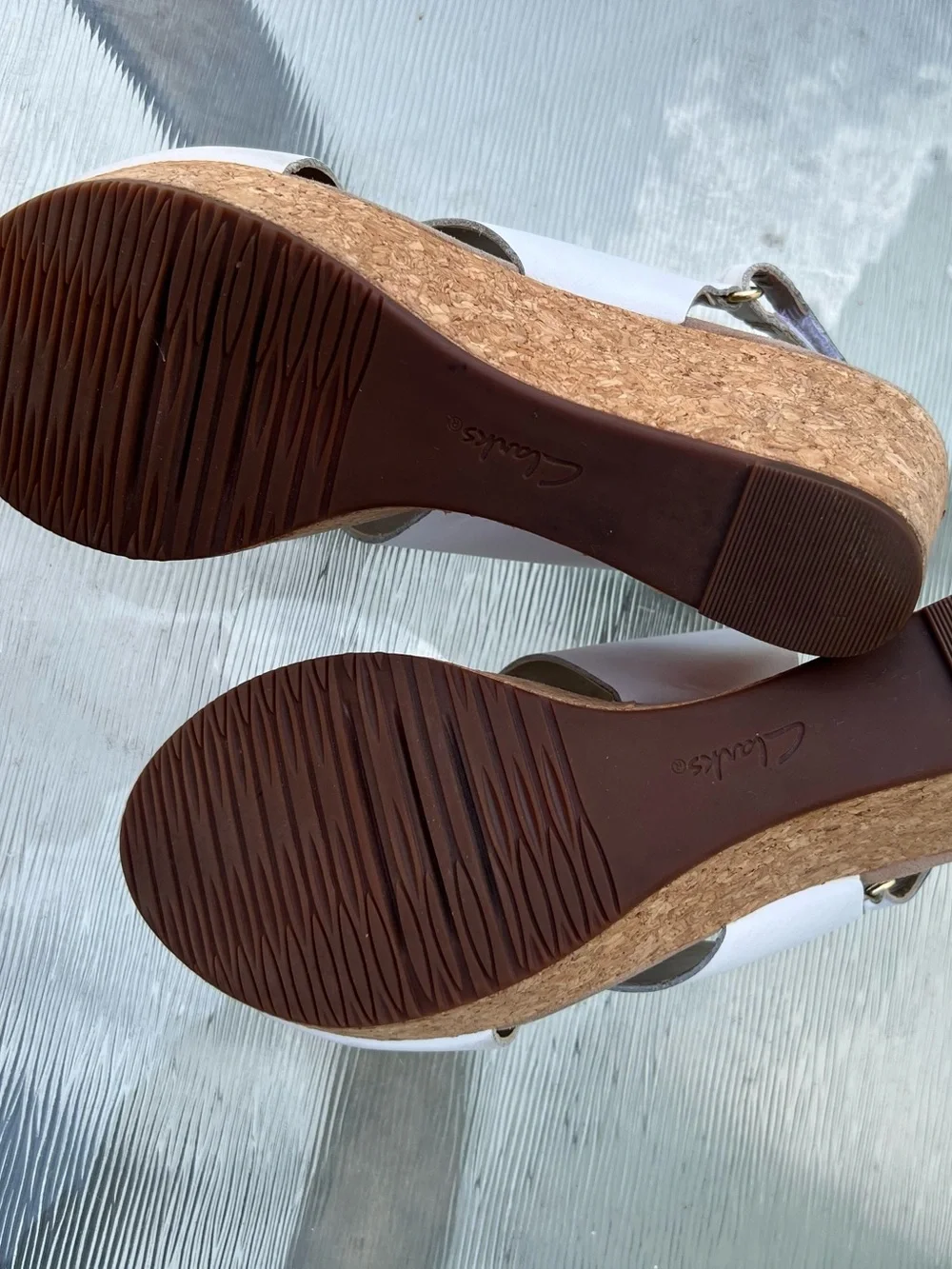 Clarks stylish white